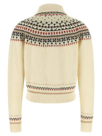 Isabel Marant Étoile Zoe Cropped Cardigan White