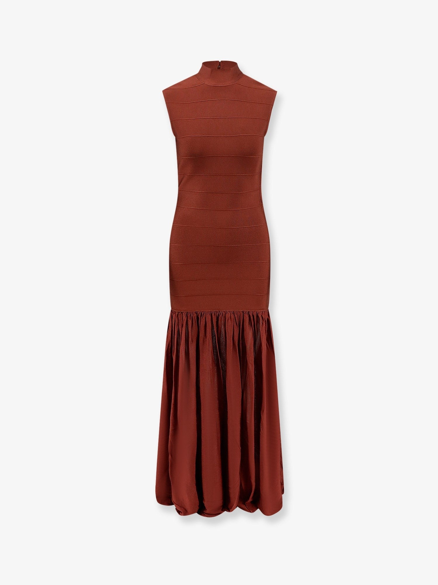 Retrofete Women's Zosima Long Viscose Dress Cigar