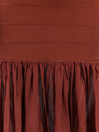 Retrofete Women's Zosima Long Viscose Dress Cigar, view 3