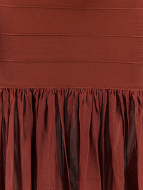 Retrofete Women's Zosima Long Viscose Dress Cigar