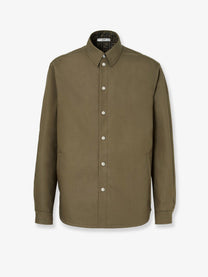 Fendi Men's Zucca Green FF Jacquard Nylon Blouson Brown